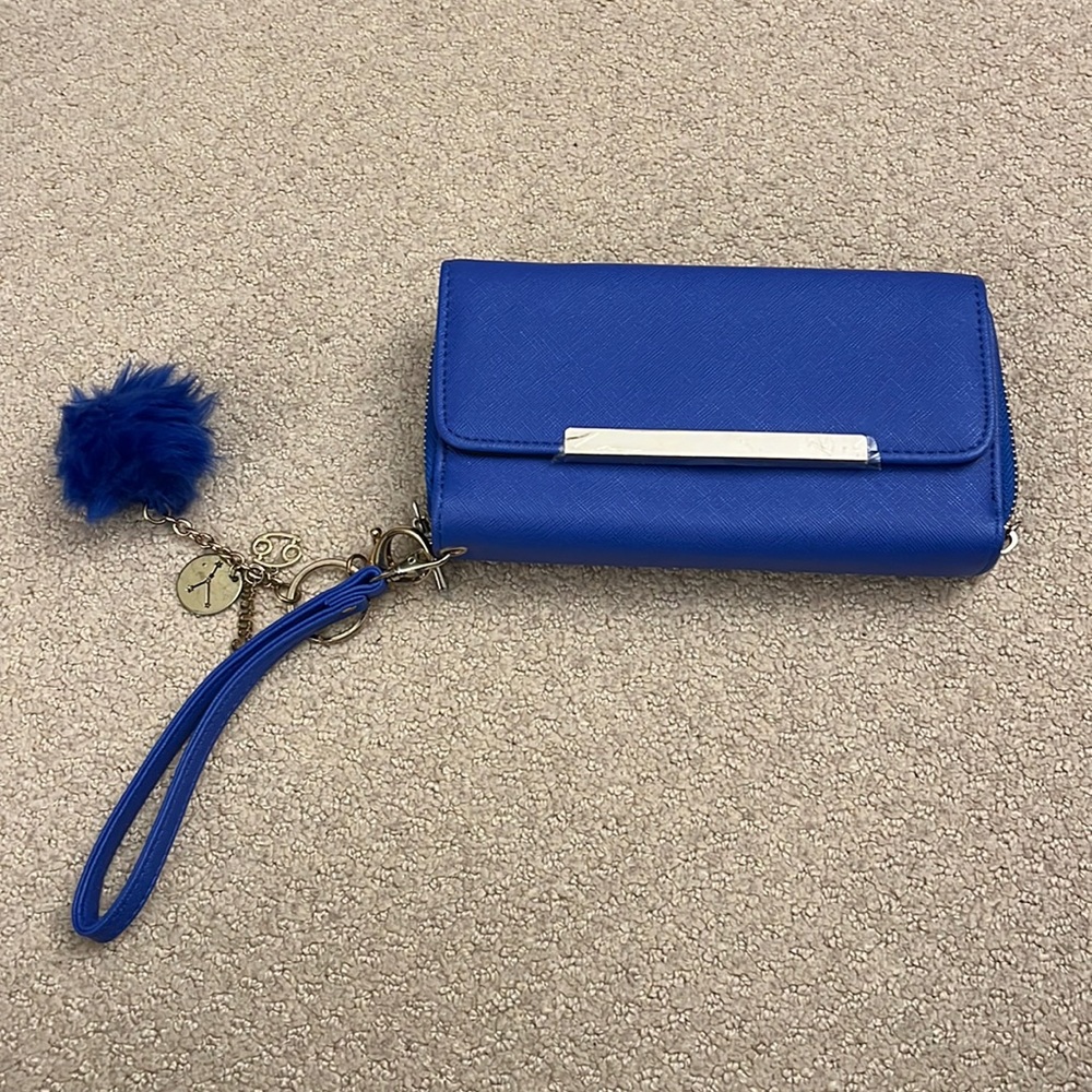 Blue wristlet wallet- brand new unused